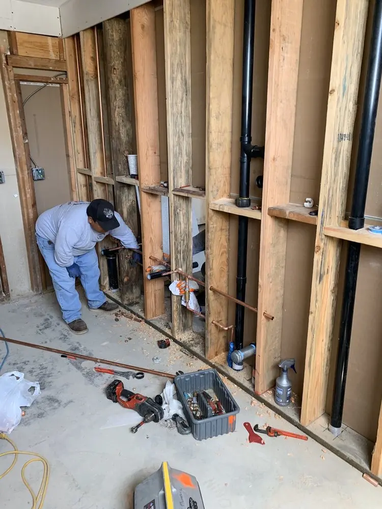 Commercial rough-in plumbing for Gas Line Repair in Reed Crossing